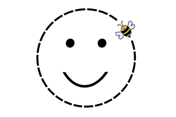 Bee Happy Smile: Graphics for Crafts & Brands