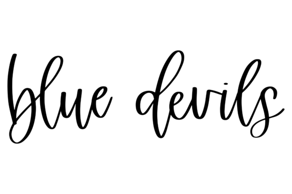 Blue Devils Graphics for Modern Crafts