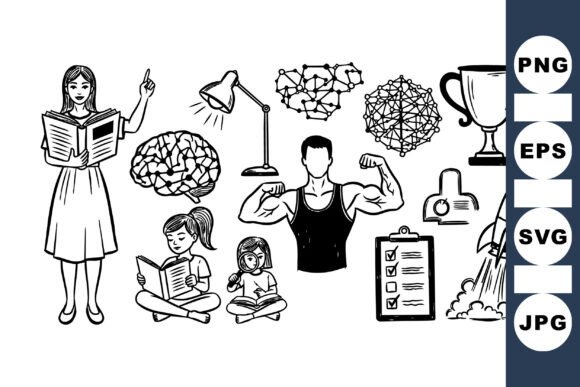 Educational Growth Clipart for Crafts & Graphics