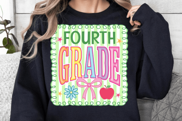 Fourth Grade SVG: Graphics for T-Shirt Designs