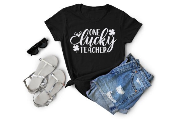 One Lucky Teacher Graphics for T-Shirt Designs