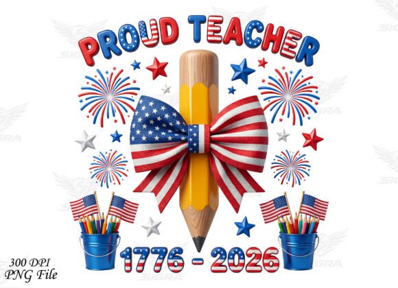 Patriotic Teacher Graphics for T-Shirt Designs