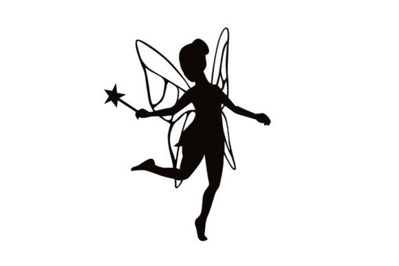 Playful Dancing Fairy Graphics for Crafts