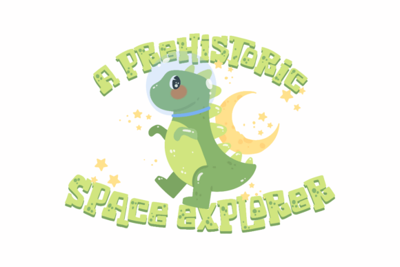 Prehistoric Space Explorer Graphics for Crafts