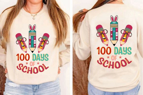 Reviewing 100 Days of School Graphics for T-Shirt Designs