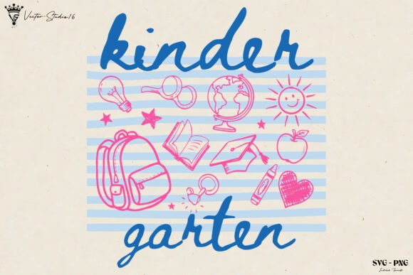 Reviewing the Kindergarten Classroom Teacher SVG PNG