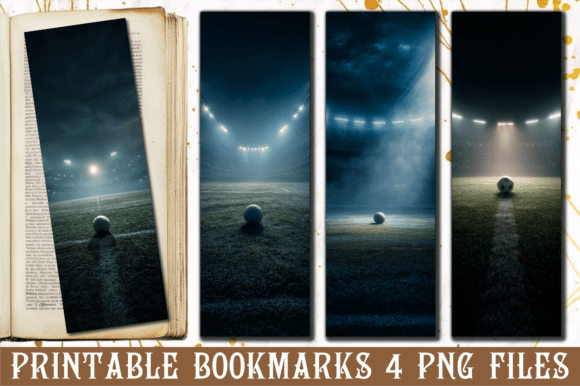 Soccer Field Night Lights Graphics for Crafts