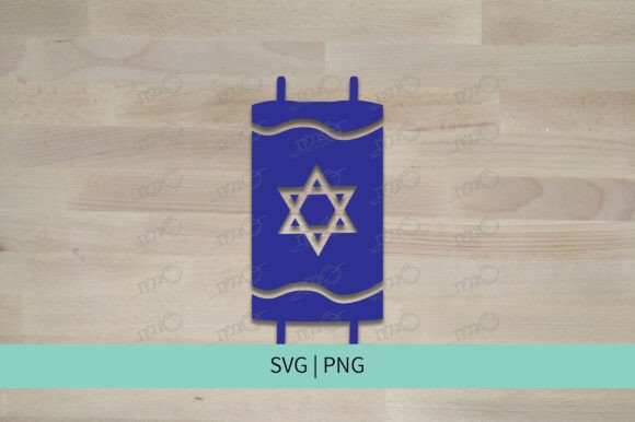 Torah and Star of David Graphics for Crafts